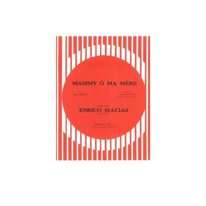Sheet music MAMMY Ô MA MÈRE Enrico MACIAS