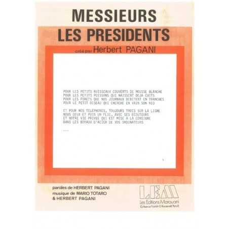 MESSIEURS LES PRÉSIDENTS