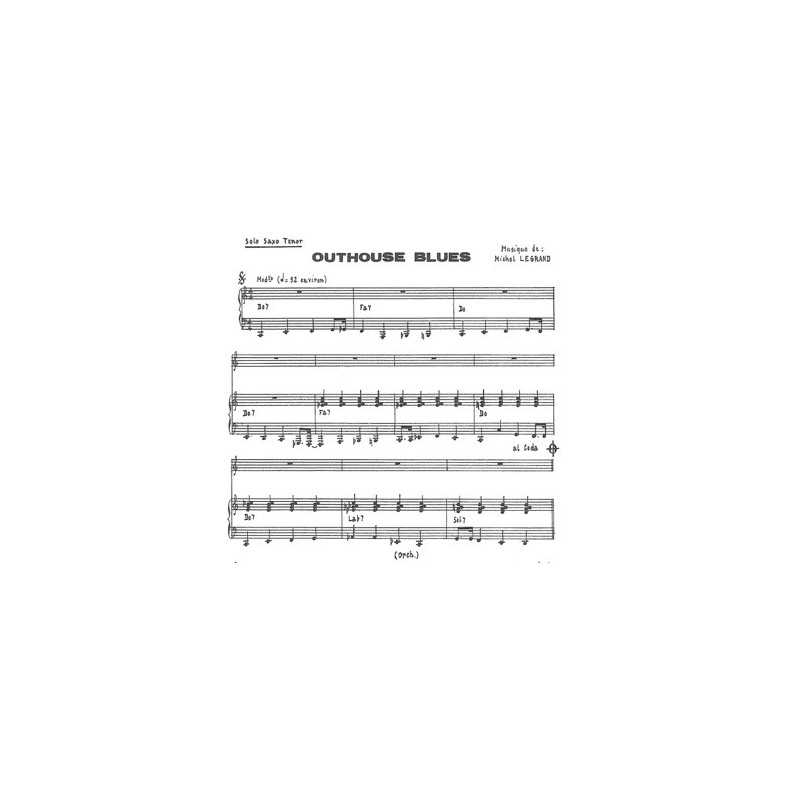Partition OUTHOUSE BLUES Michel LEGRAND