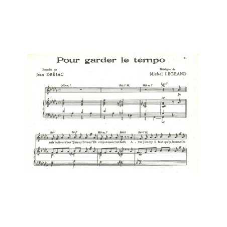 POUR GARDER LE TEMPO