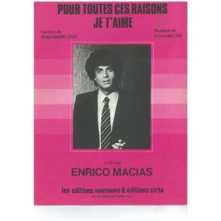 POUR TOUTES CES RAISONS JE T'AIME
