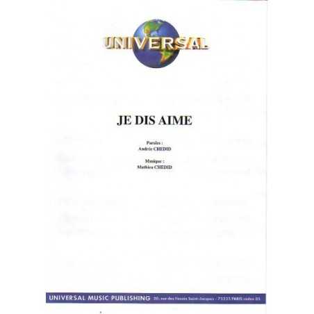 JE DIS AIME