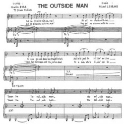 Partition THE OUTSIDE MAN Michel LEGRAND