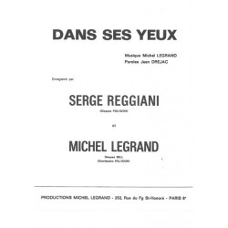 Sheet music DANS SES YEUX Serge REGGIANI Michel Legrand PDF