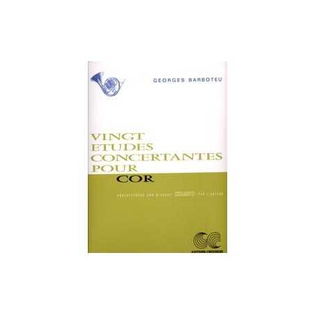 VINGT ETUDES CONCERTANTES POUR COR