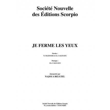 JE FERME LES YEUX