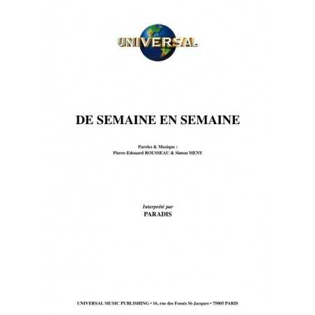 DE SEMAINE EN SEMAINE