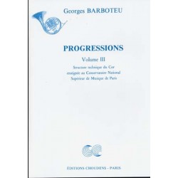 Méthode PROGRESSIONS VOL.3 Georges Barboteu