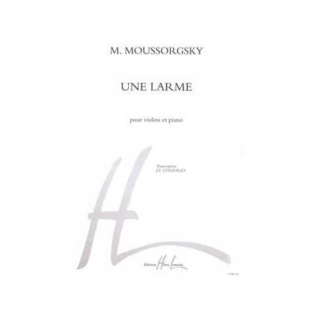 UNE LARME (VIOLON ET PIANO)