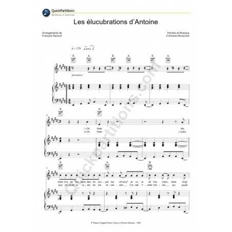 LES ÉLUCUBRATIONS D'ANTOINE