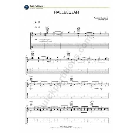 HALLELUJAH (TAB)