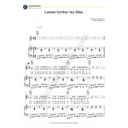 Partition LAISSE TOMBER LES FILLES France GALL