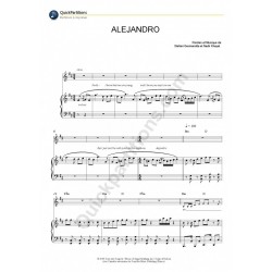 Partition ALEJANDRO Lady Gaga