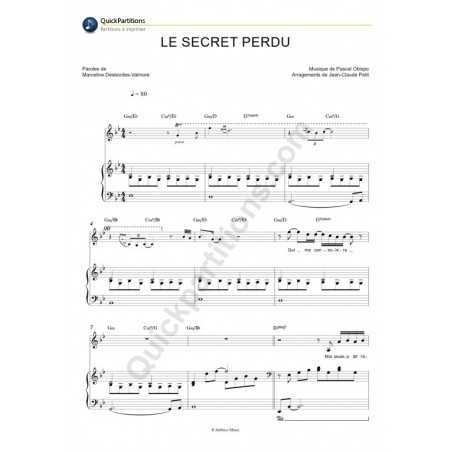 LE SECRET PERDU