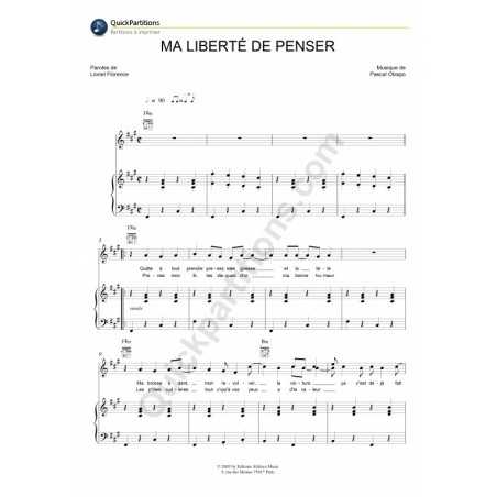 MA LIBERTÉ DE PENSER