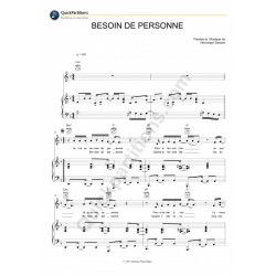 BESOIN DE PERSONNE