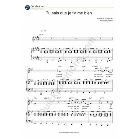 TU SAIS QUE JE T'AIME BIEN