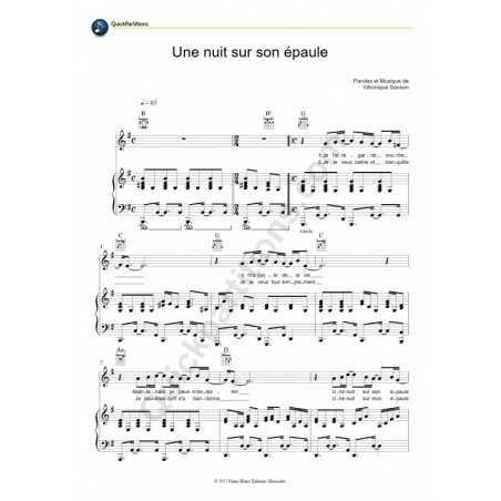 UNE NUIT SUR SON ÉPAULE