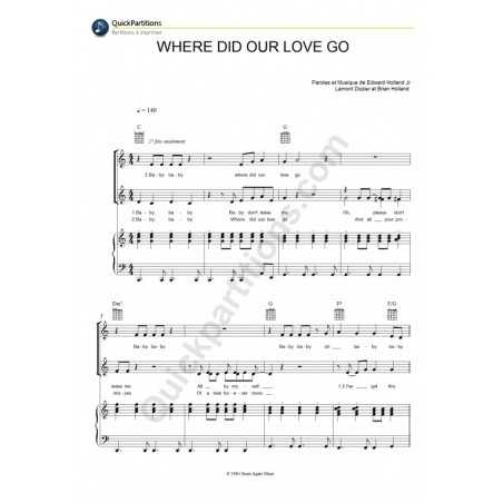 WHERE DID OUR LOVE GO