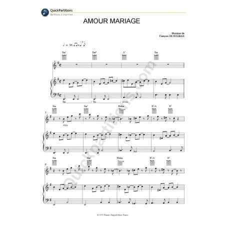 AMOUR MARIAGE (LES SESTERAINS OU LE MIROIR 2000)
