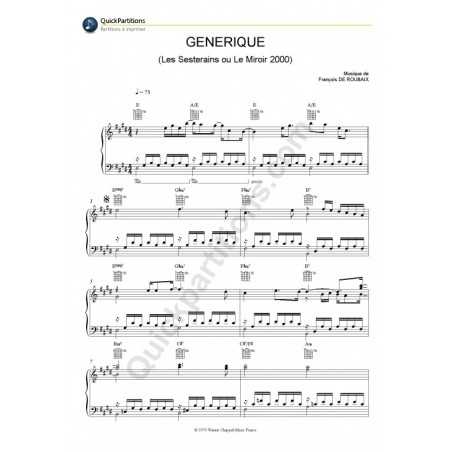 GÉNÉRIQUE (LES SESTERAINS OU LE MIROIR 2000)