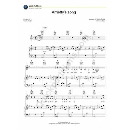 ARRIETTY'S SONG