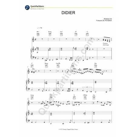 DIDIER (UN PEU BEAUCOUP PASSIONNEMENT)