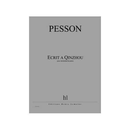 ECRIT À QINZHOU