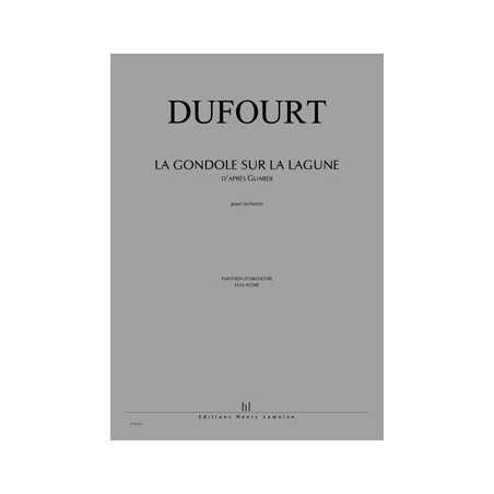 LA GONDOLE SUR LA LAGUNE D'APRÈS GUARDI