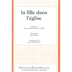 Sheet music LA FILLE DANS L'ÉGLISE Serge Lama pdf