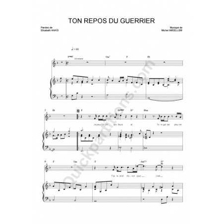 TON REPOS DU GUERRIER