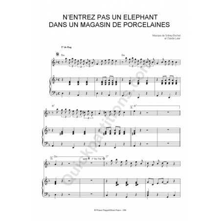 N'ENTREZ PAS UN ELÉPHANT DANS UN MAGASIN DE PORCELAINES