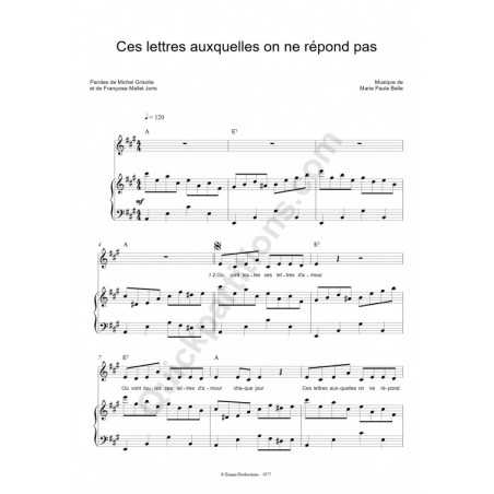 CES LETTRES AUXQUELLES ON NE RÉPOND PAS
