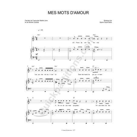 MES MOTS D'AMOUR
