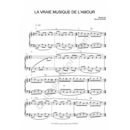 LA VRAIE MUSIQUE DE L'AMOUR