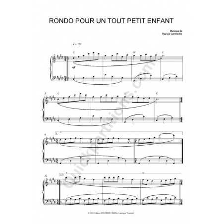 RONDO POUR UN TOUT PETIT ENFANT