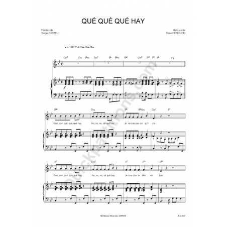 QUE QUE QUE HAY