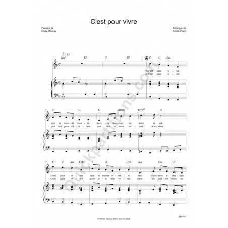 C'EST POUR VIVRE