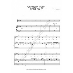 CHANSON POUR PETIT BOUT