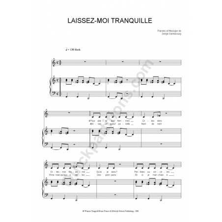 LAISSEZ-MOI TRANQUILLE