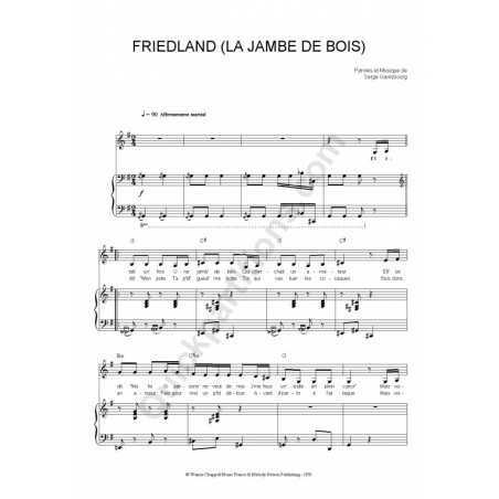 FRIEDLAND (LA JAMBE DE BOIS)