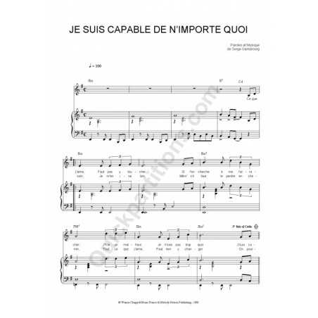 JE SUIS CAPABLE DE N'IMPORTE QUOI