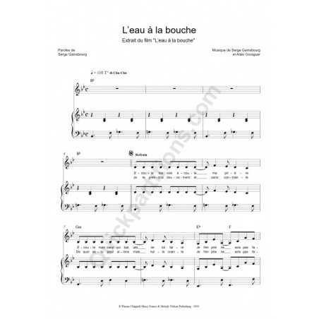 L'EAU A LA BOUCHE