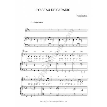 L'OISEAU DE PARADIS