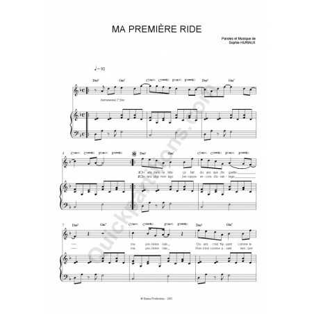 MA PREMIÈRE RIDE