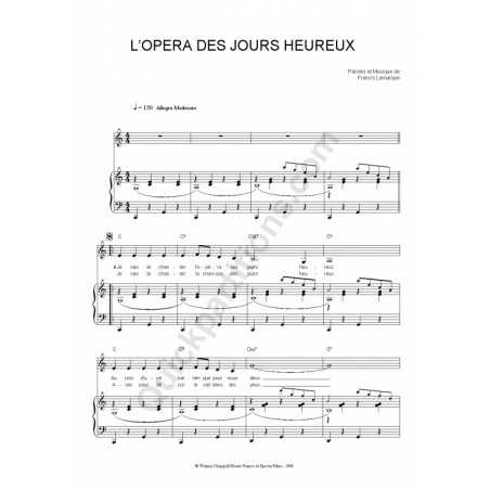 L'OPÉRA DES JOURS HEUREUX