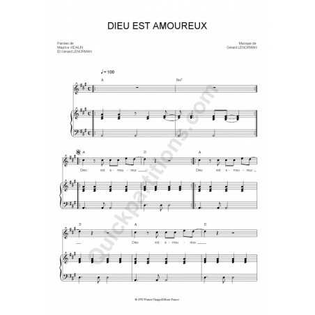 DIEU EST AMOUREUX