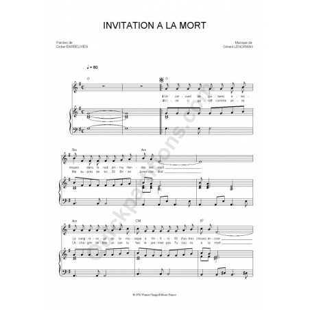 INVITATION A LA MORT