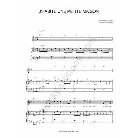 J'HABITE UNE PETITE MAISON