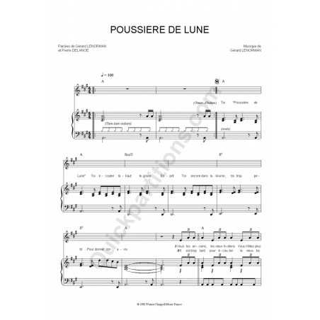 POUSSIÈRE DE LUNE